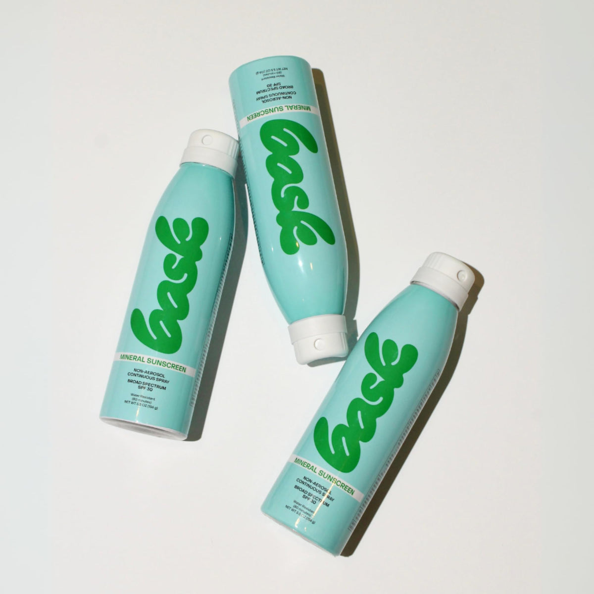 Bask dermatologist-recommended mineral sunscreen spray offers antioxidant protection.