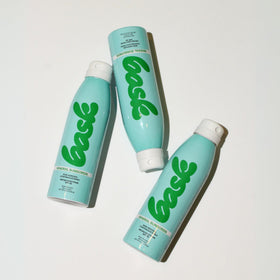 Bask dermatologist-recommended mineral sunscreen spray offers antioxidant protection.