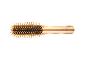 Bass Prostyle Bamboo Brush pins close-up showing heat-resistant properties for styling
