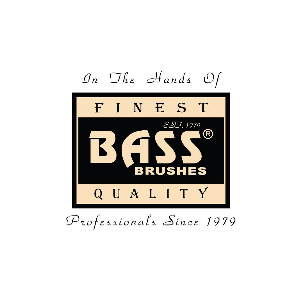 Bass semi oval boar wood brush luxury finish closeup highlights premium craftsmanship.