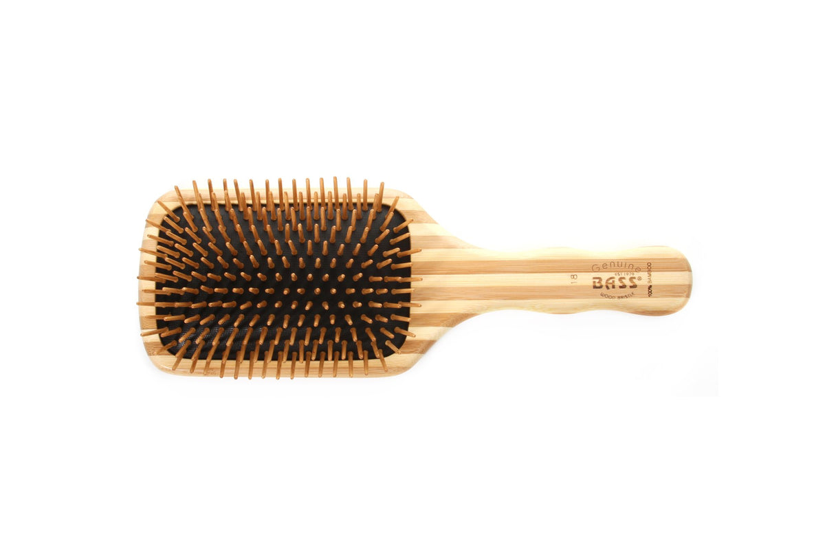 Bass The Green Brush large paddle view for even brushing