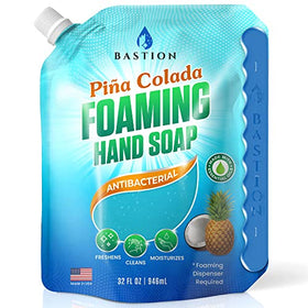 Bastion Pina Colada foaming soap refill bottle with tropical scent for daily use