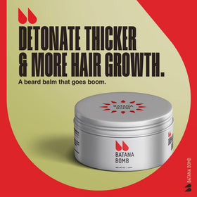 Batana Bomb balm melting in palm for easy application.