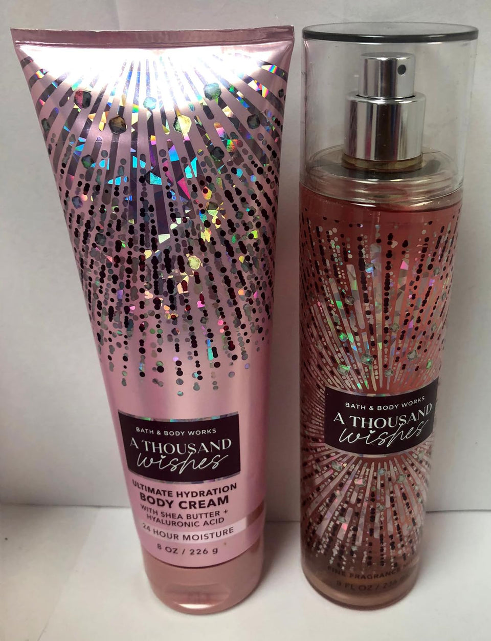 Bath & Body Works A Thousand Wishes fragrance mist bottle for daily freshness.