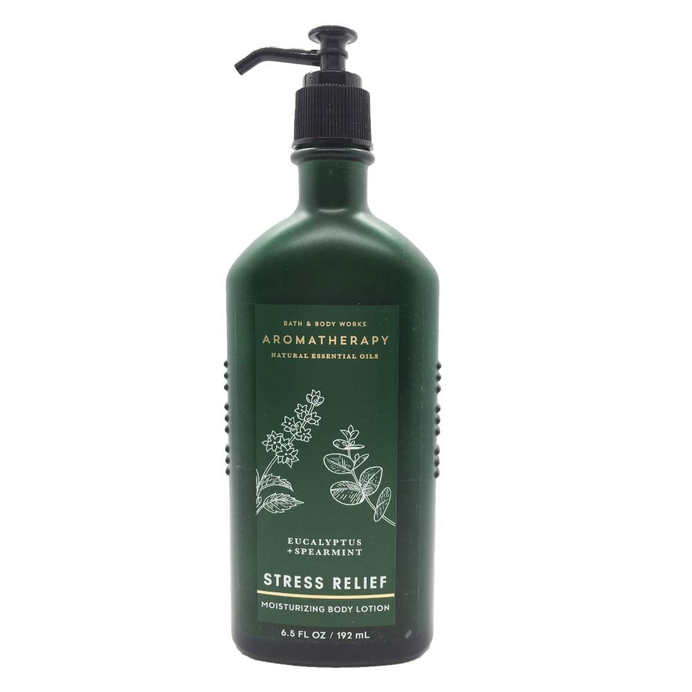Bath & Body Works Aromatherapy Stress Relief texture closeup highlights creamy formula.