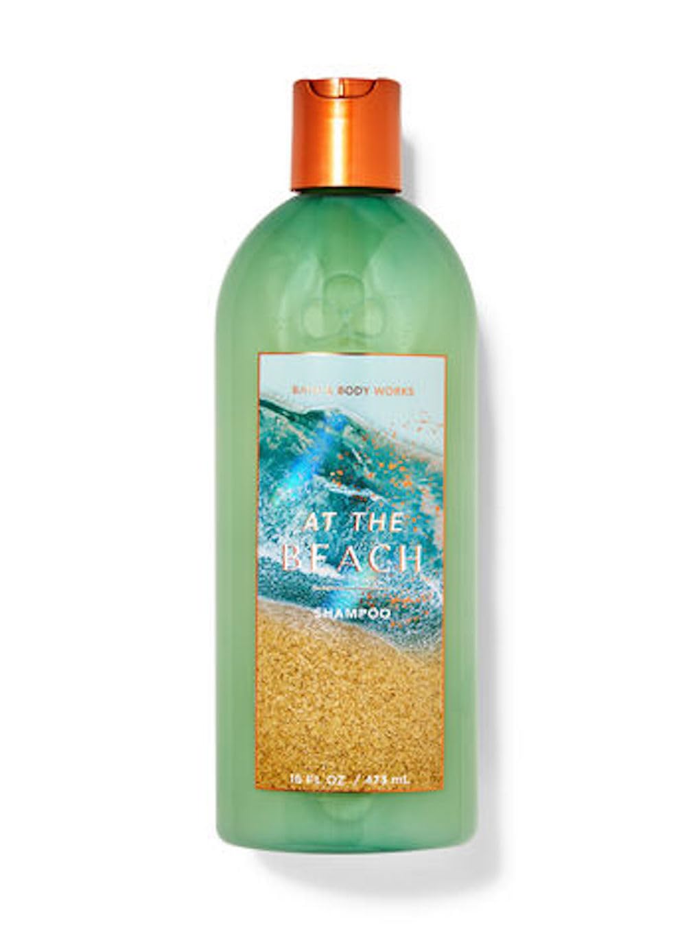 Bath and Body Works At The Beach shampoo bottle for daily cleansing with sea-inspired scent.