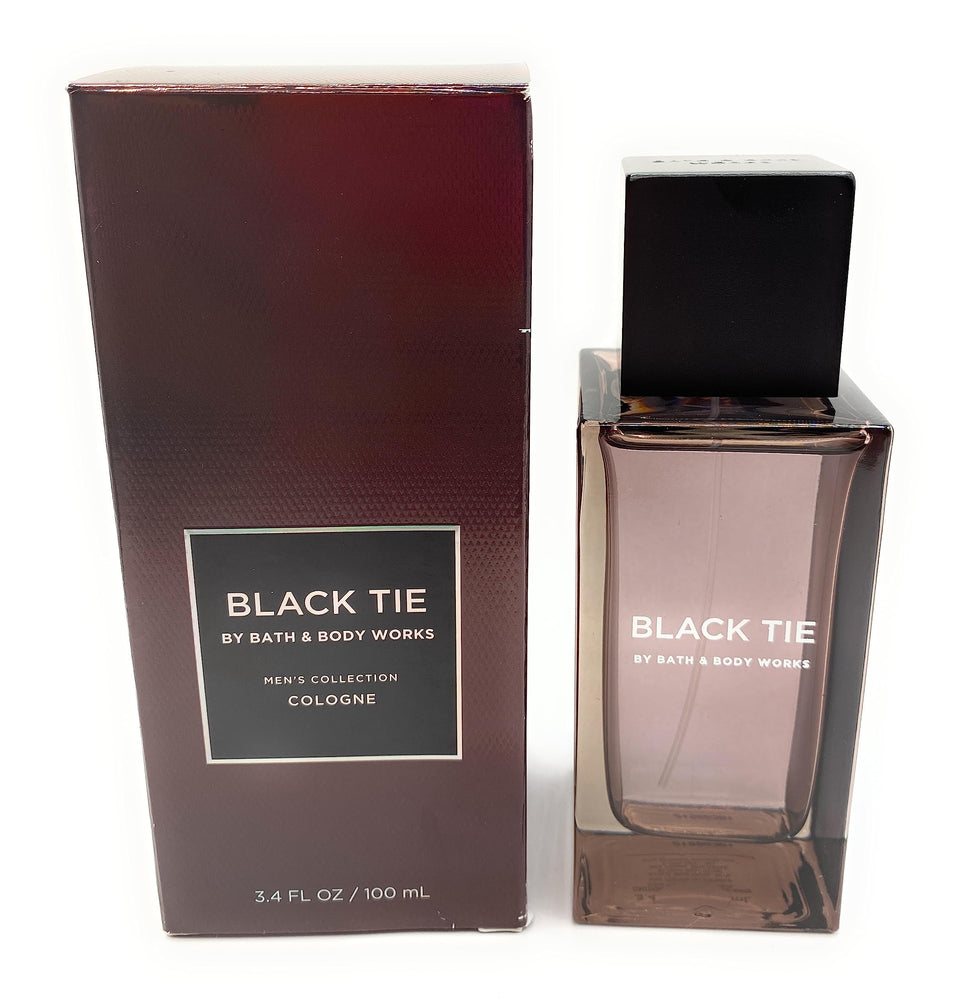 Bath & Body Works Black Tie bottle front view for a sophisticated evening scent.