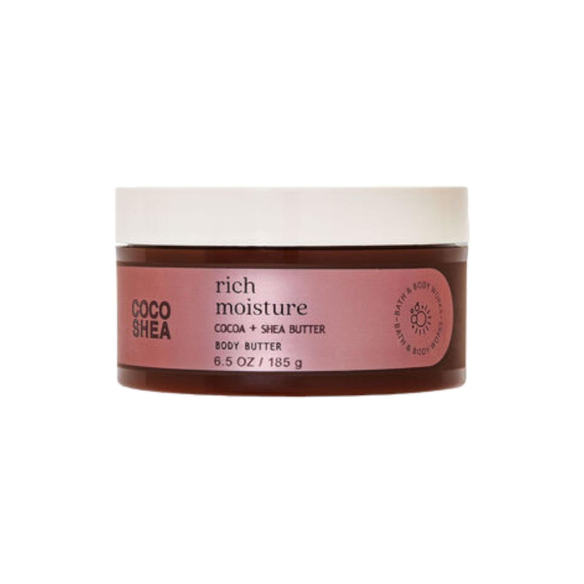 Bath & Body Works Body Butter with shea and cocoa butter in a 6.5 oz jar for hydration.