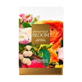 Bath & Body Works Brightest Bloom bottle side view, ideal for on-the-go use.