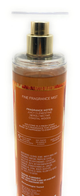 Bath & Body Works Calypso Clementine mist spray shown for easy application and all-day fragrance