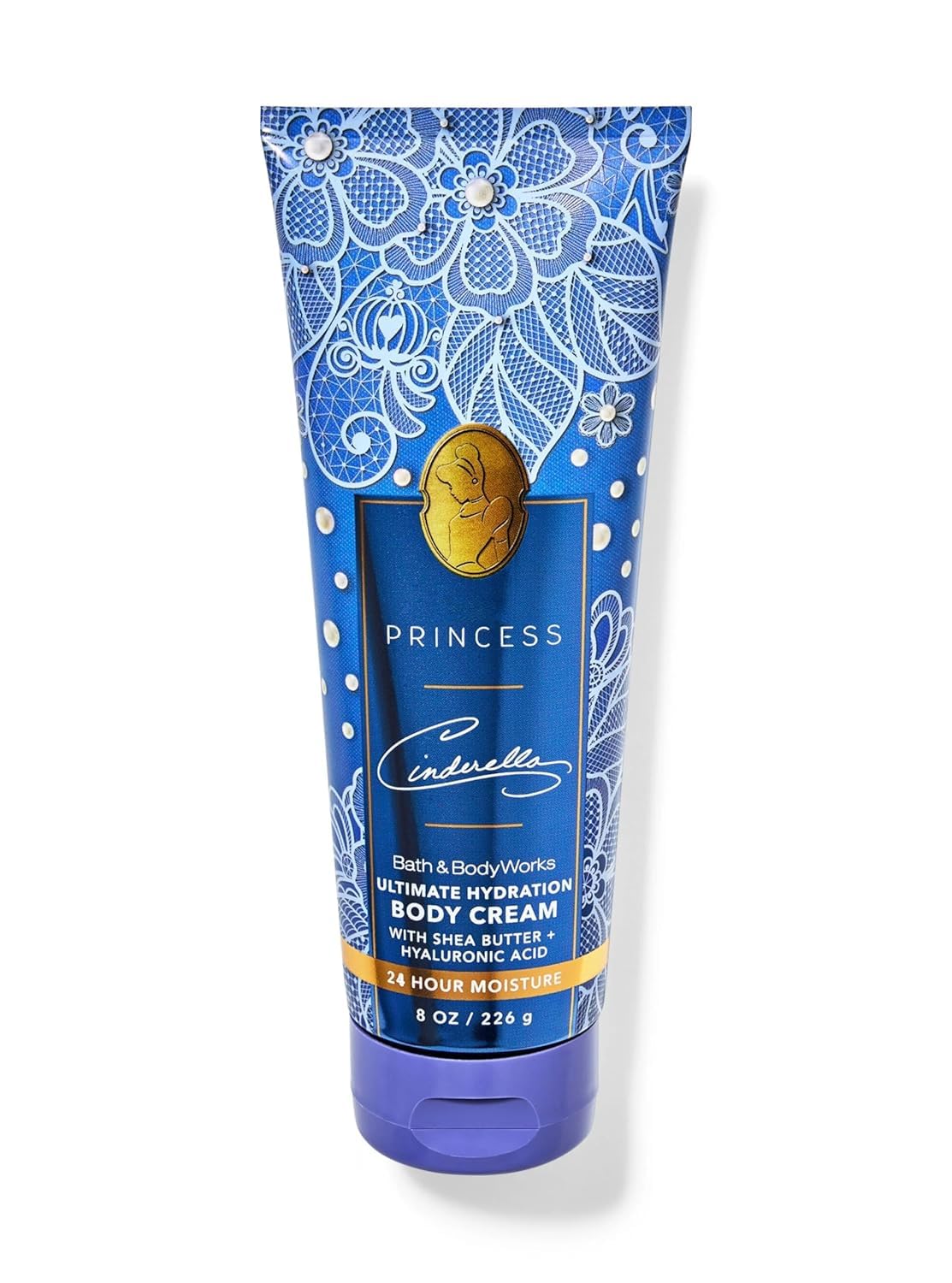 Bath & Body Works Cinderella Ultimate Hydration Body Cream jar delivers deep hydration for soft, supple skin.