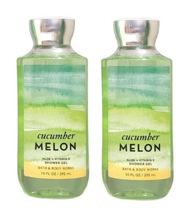 Bath and Body Works Cucumber Melon twin-pack bottle front for a refreshing cleanse