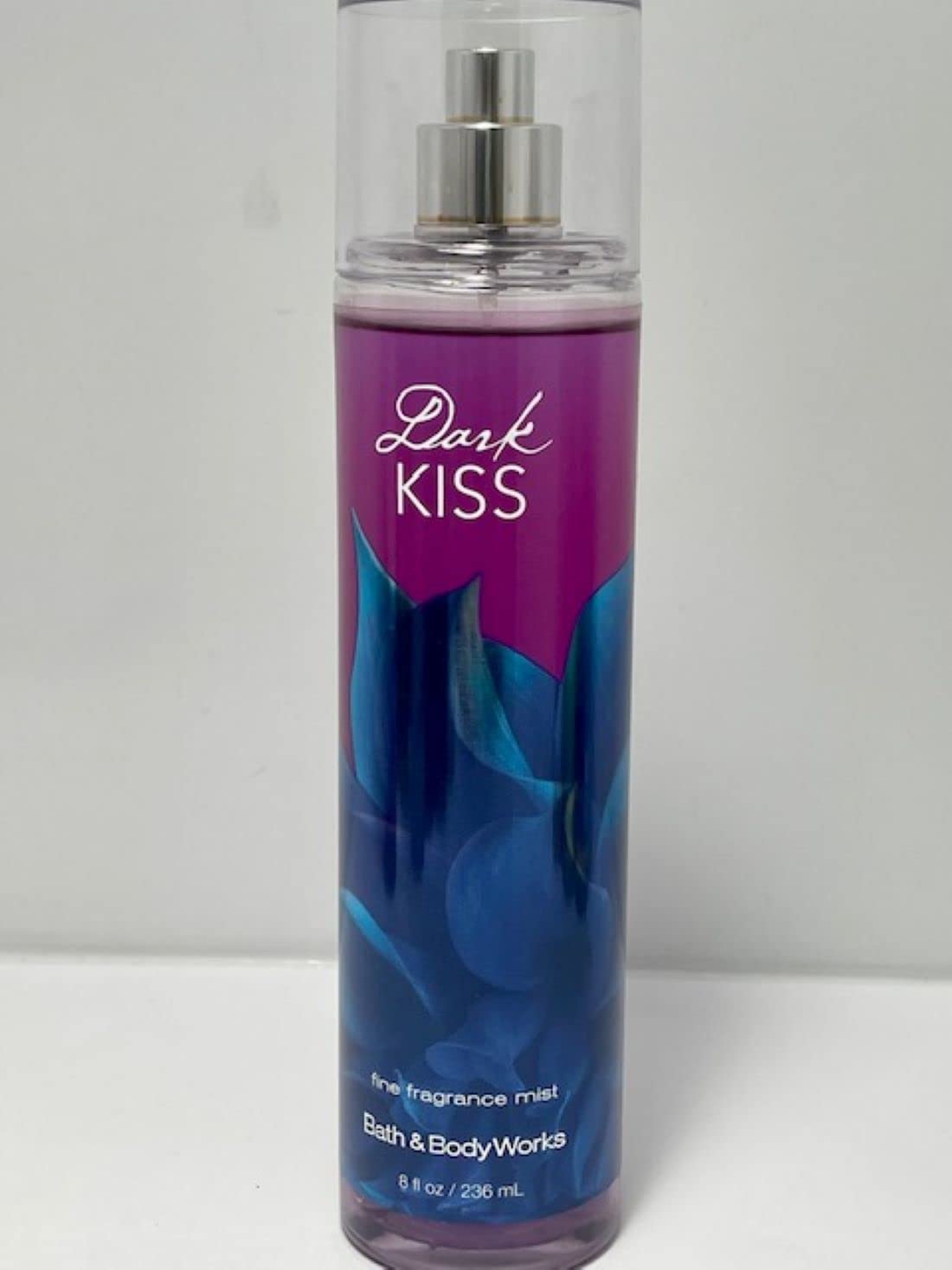 Bath & Body Works Dark Kiss fragrance mist bottle, 8 oz, for daily wear.