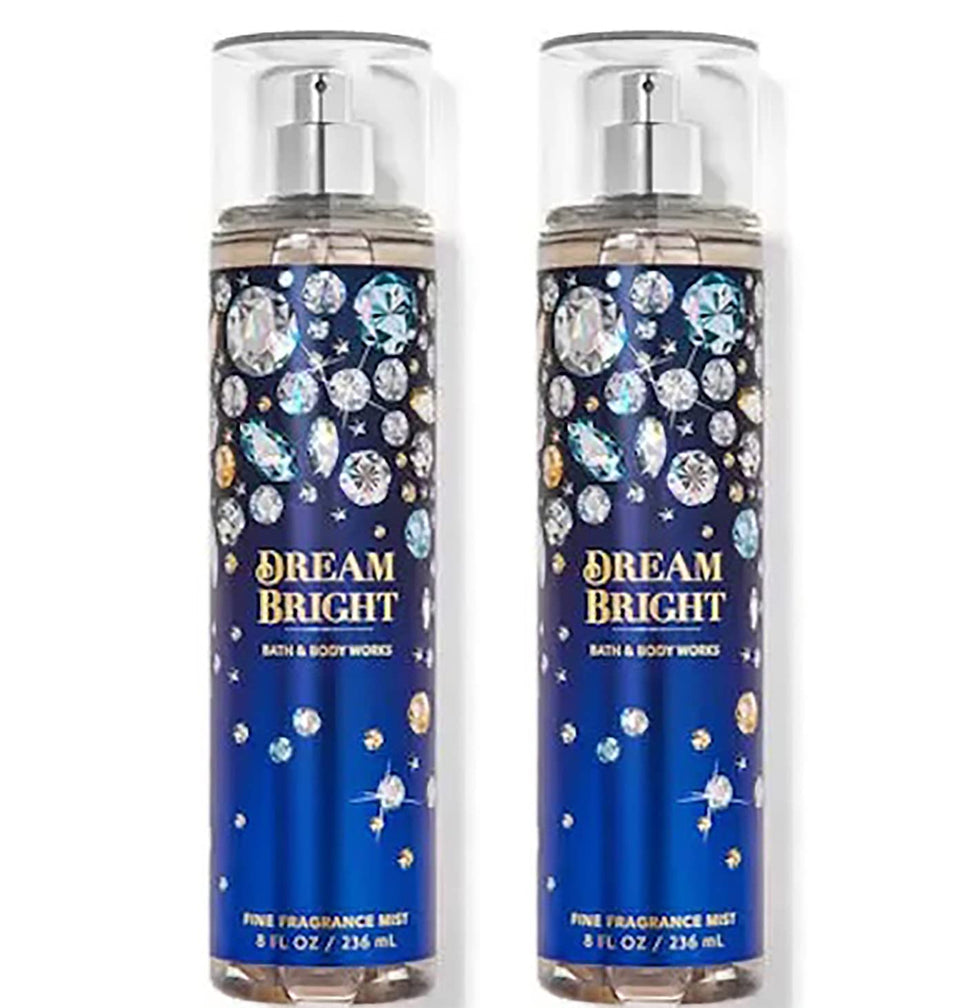 Bath & Body Works Dream Bright gift set with two 8 oz body mists for versatile fragrance layering.