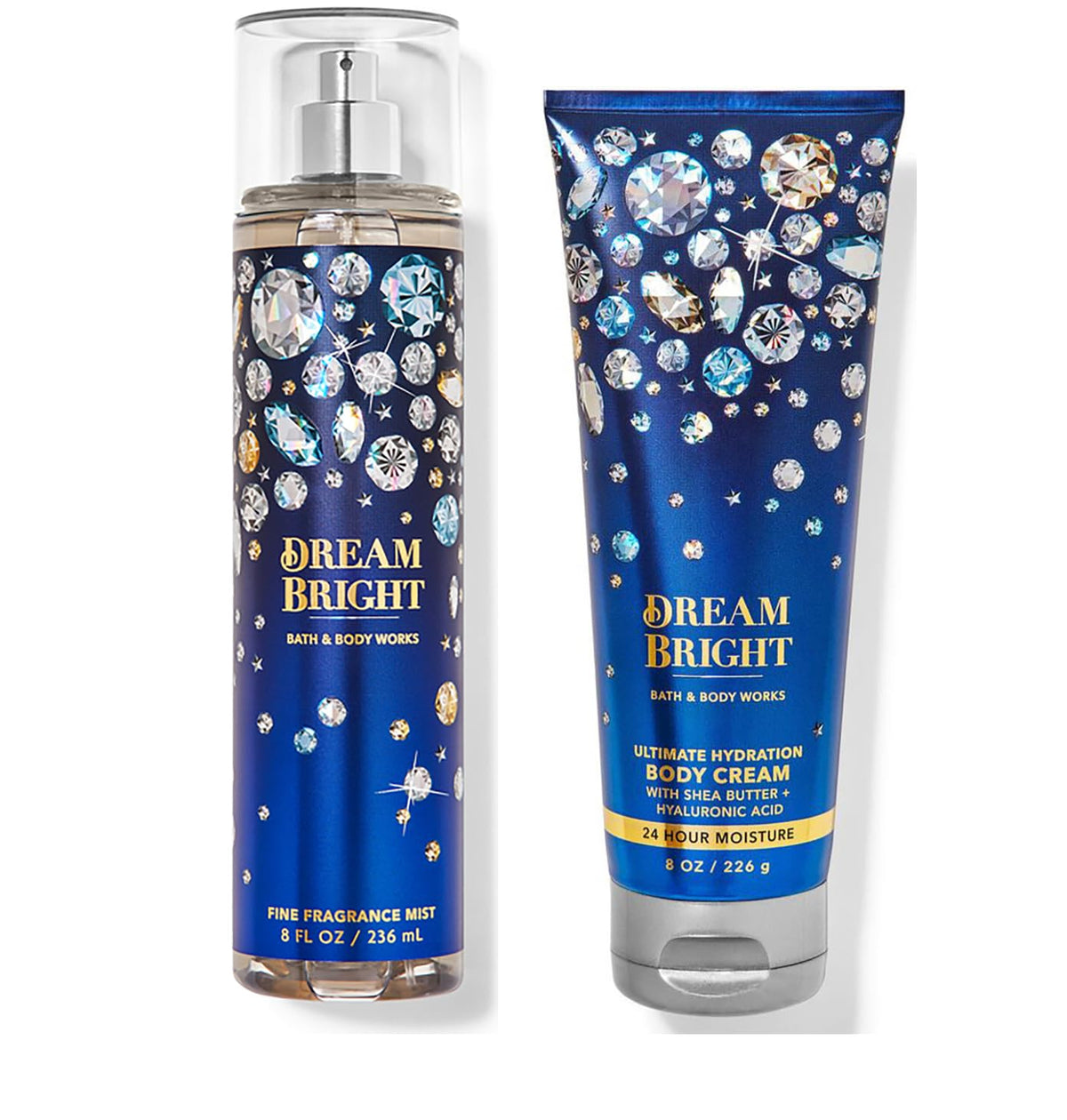 Bath & Body Works Dream Bright set with mist and cream for daily fragrance and hydration.