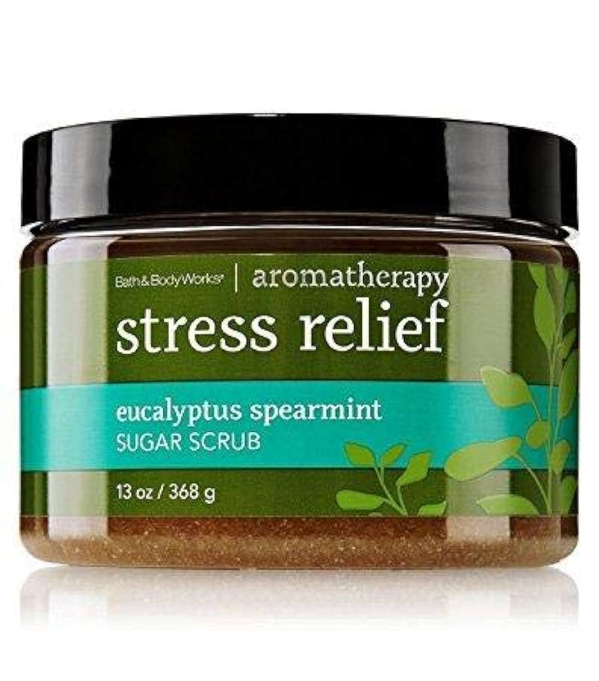 Bath & Body Works Eucalyptus Spearmint Sugar Scrub jar highlights hydrating exfoliation for smoother skin