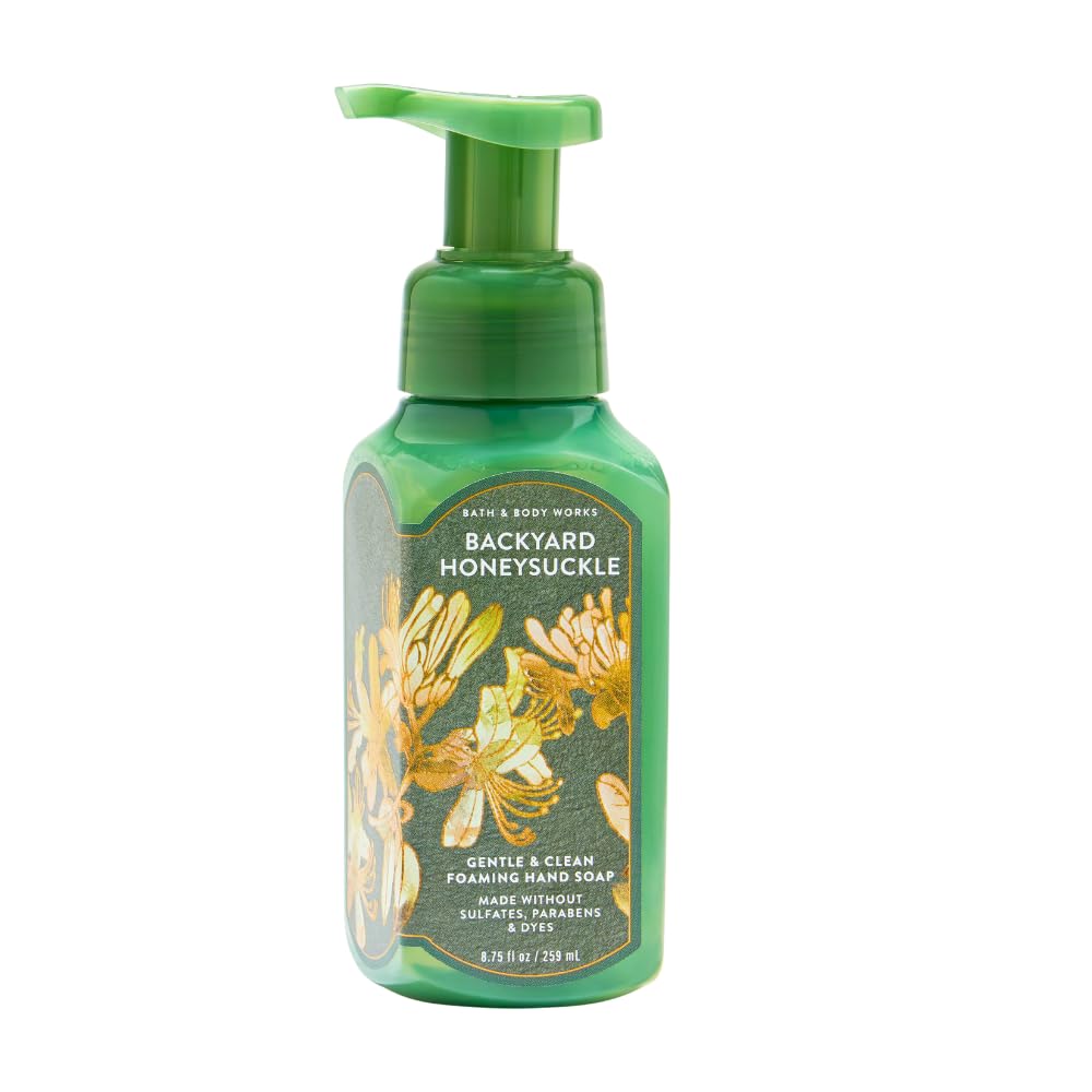 Close-up of airy foaming lather from Bath & Body Works hand soap