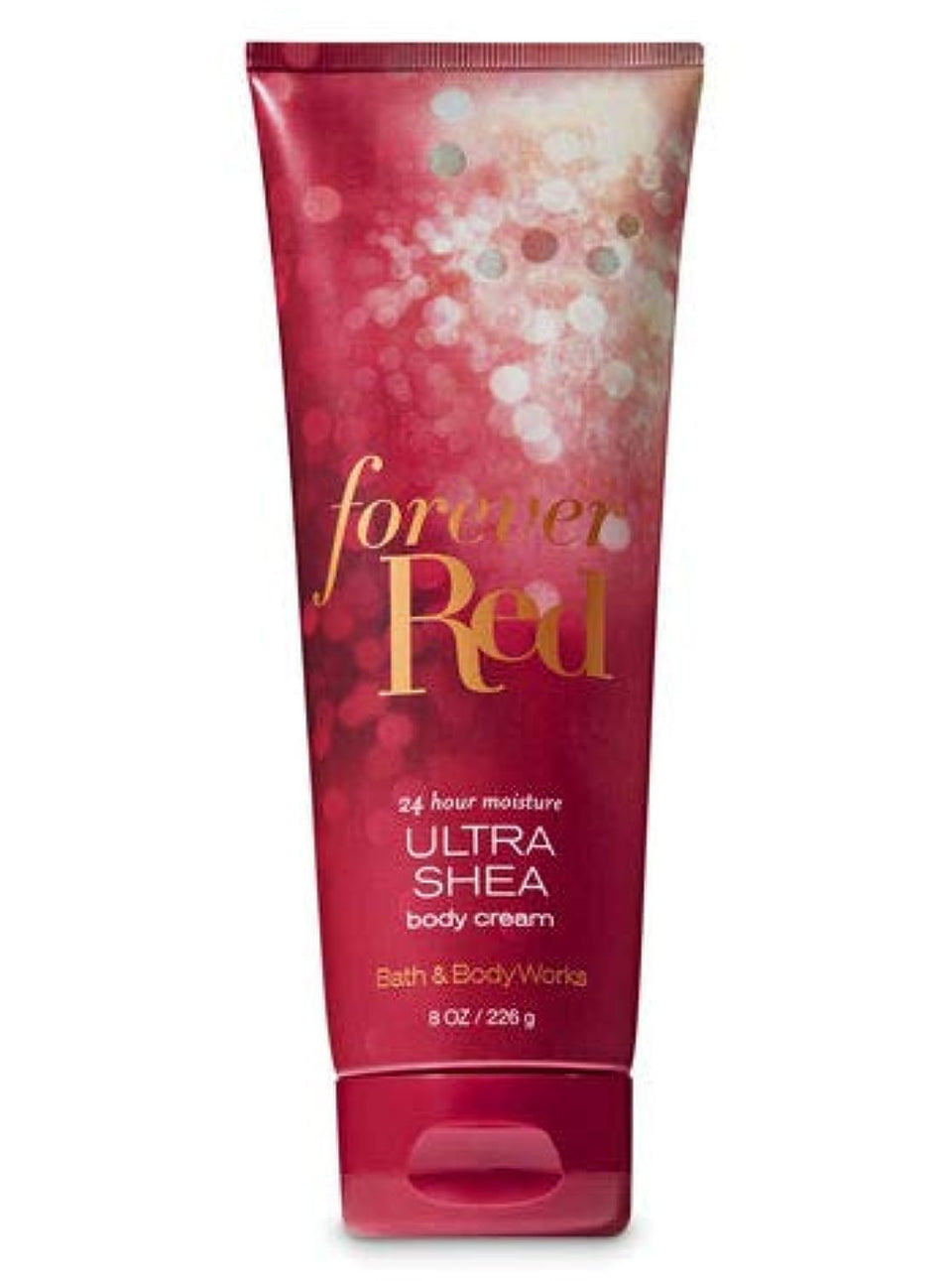 Bath and Body Works Forever Red Luxury Body Cream bottle, showcasing premium packaging and hydration for daily use.