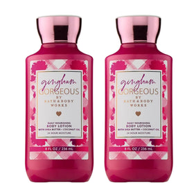 Bath & Body Works Gingham Gorgeous bottle front shows vibrant scent for daily freshness