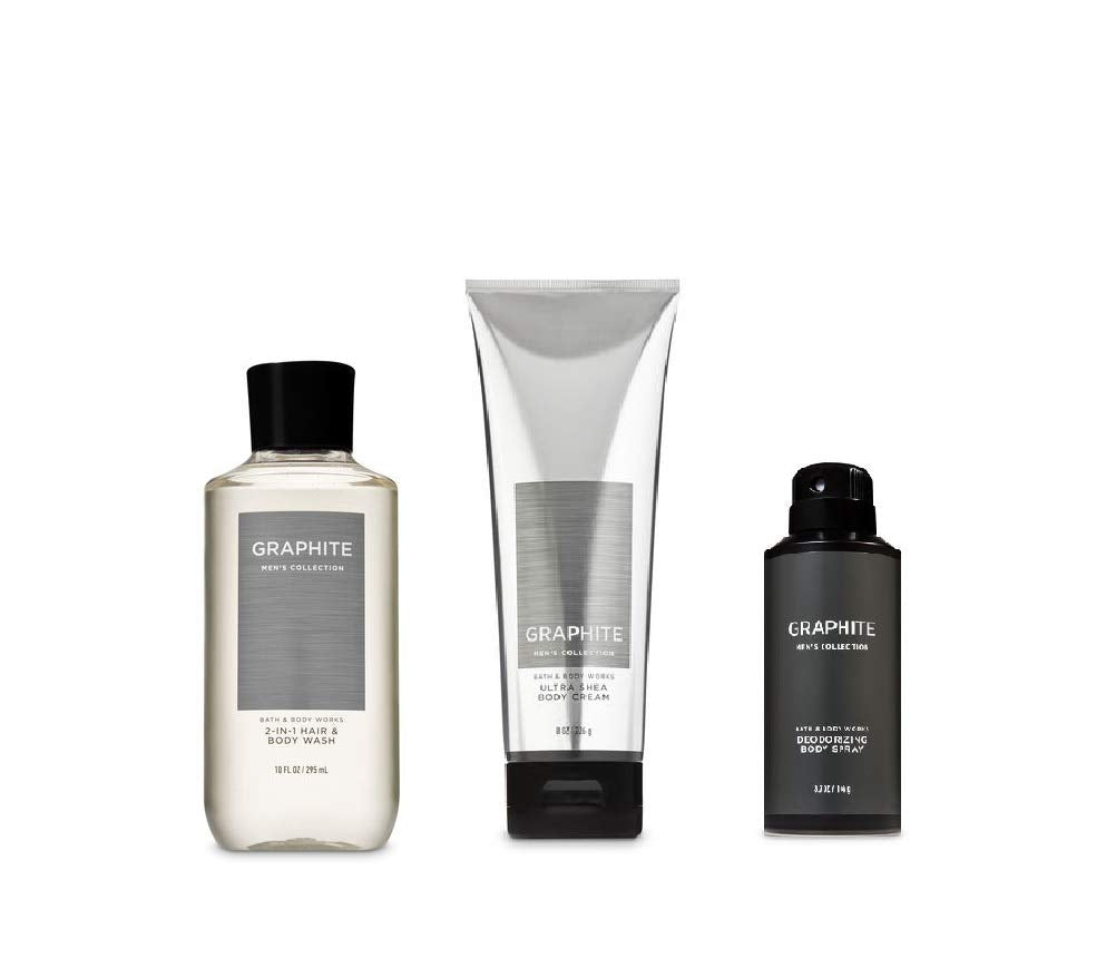 Bath & Body Works Graphite 2019 Edition 2-in-1 wash bottle for all-in-one cleansing.