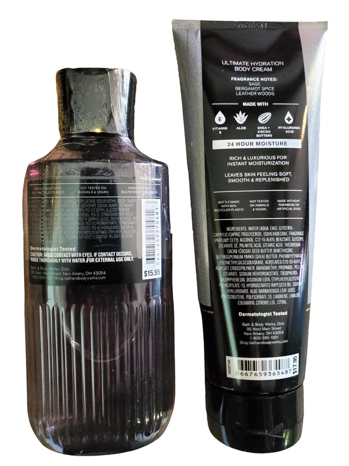 Bath & Body Works Graphite 3-in-1 Gel Wash bottle for face, hair, and body.
