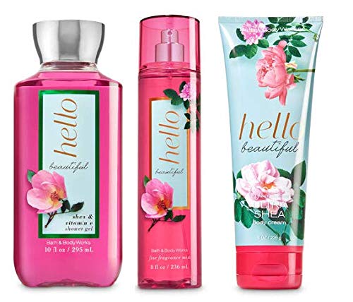 Bath & Body Works Hello Beautiful body-care set displayed for a pampering, all-in-one routine.