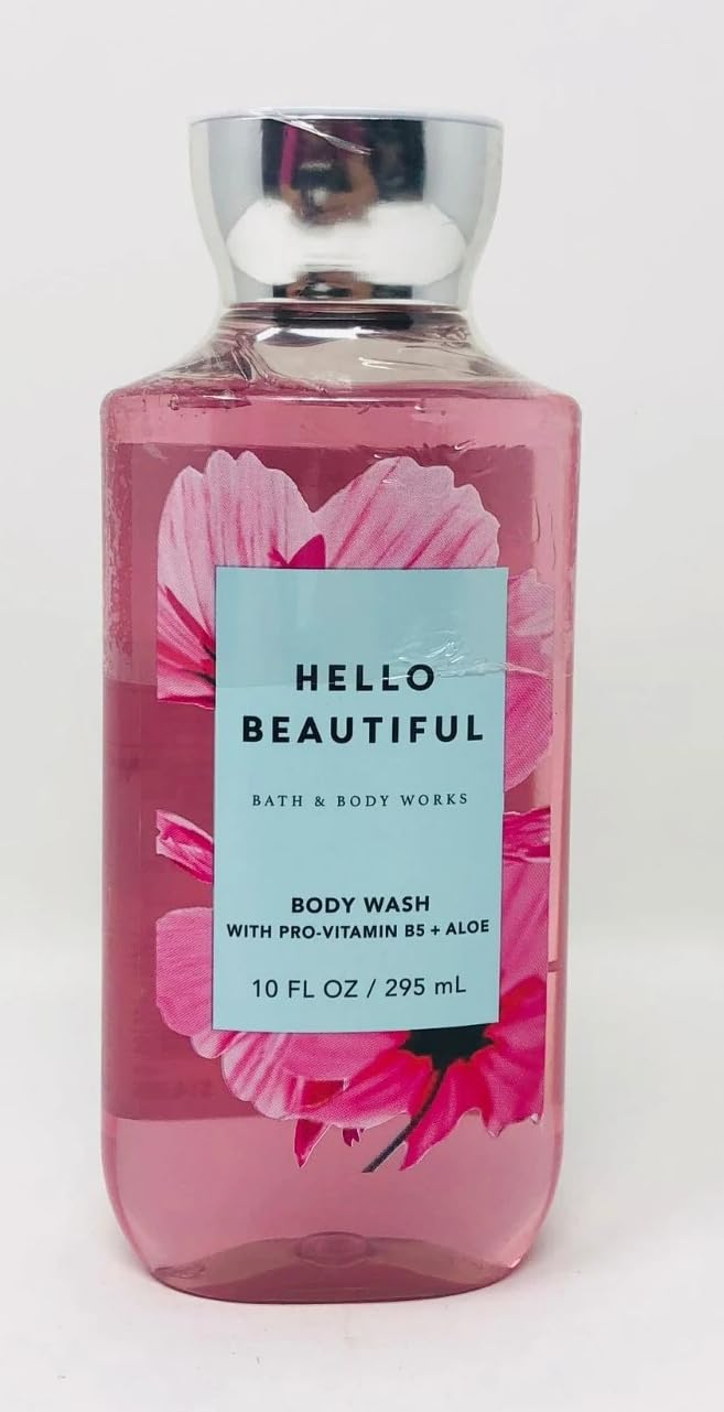 Bath & Body Works Hello Beautiful shower gel bottle with lasting fragrance for daily refreshment.