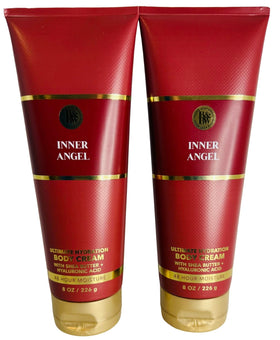 Bath & Body Works Inner Angel hydration bottle showing rich cream for lasting moisture