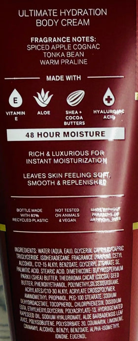 Bath & Body Works Inner Angel cream application for soft, replenished skin