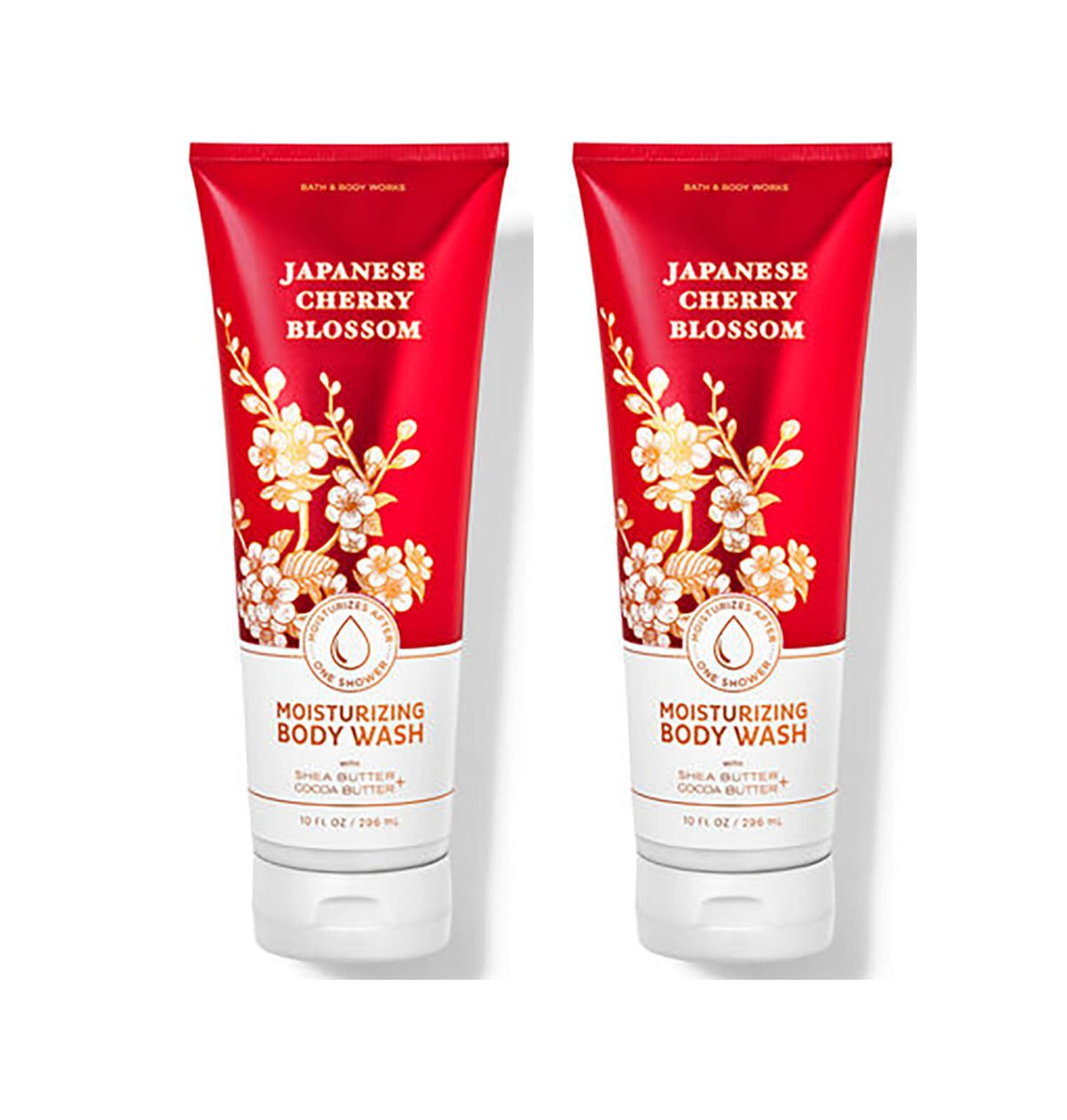 Bath & Body Works Japanese Cherry Blossom body wash two-pack bottles for daily hydration
