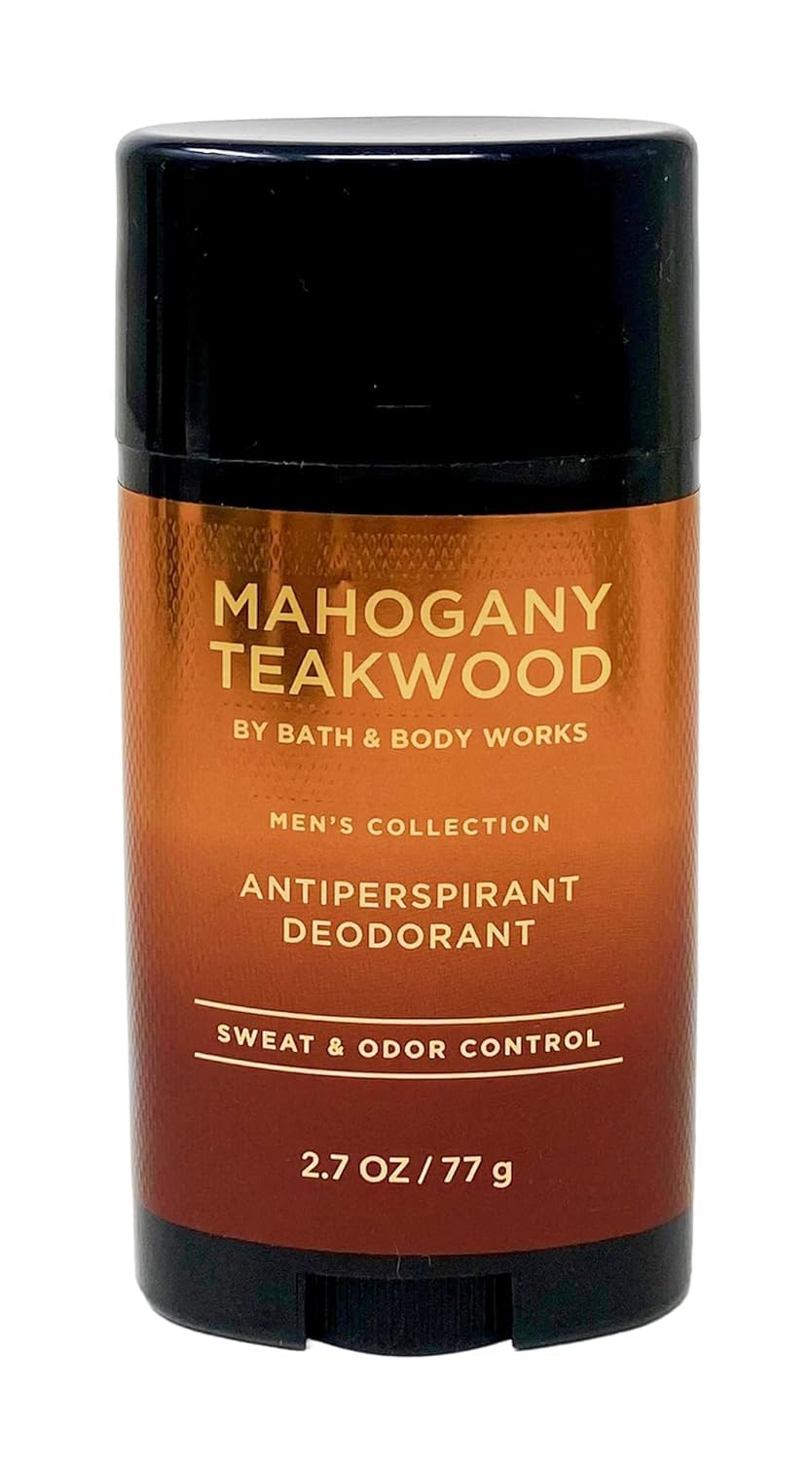 Bath & Body Works Mahogany Teakwood antiperspirant deodorant stick for all-day protection.