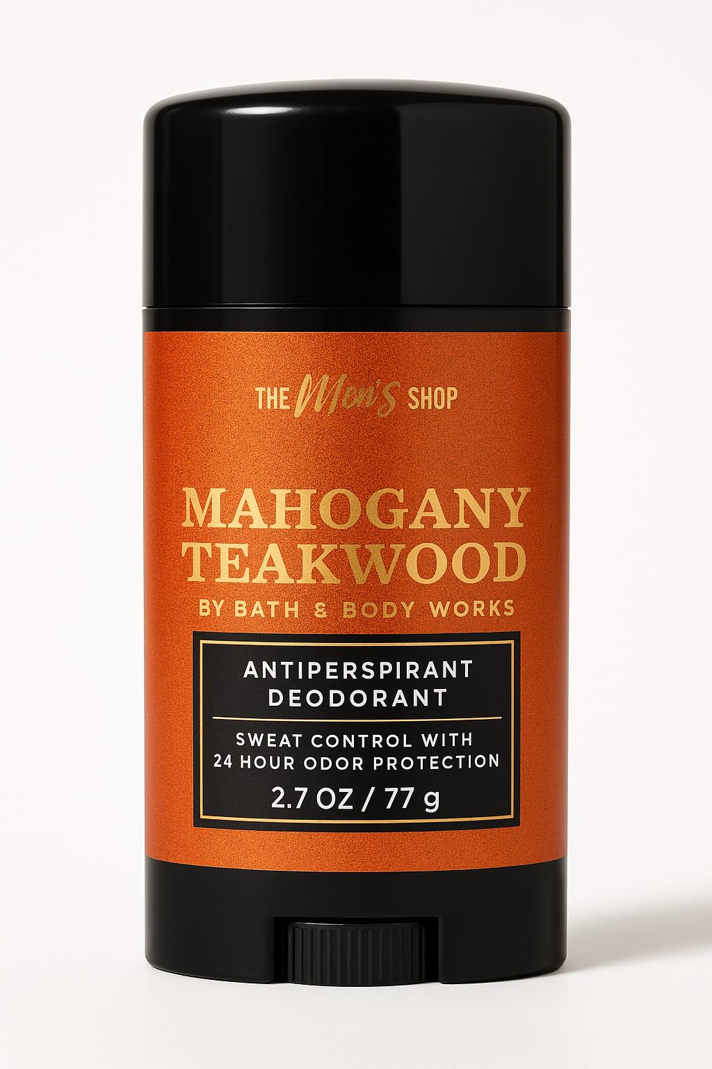 Bath and Body Works Mahogany Teakwood antiperspirant application glide supports all-day confidence.