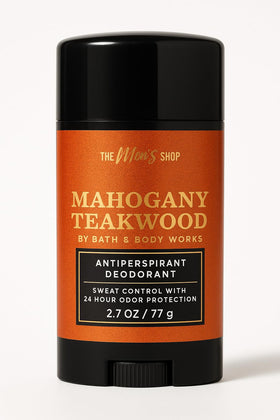 Bath and Body Works Mahogany Teakwood antiperspirant application glide supports all-day confidence.