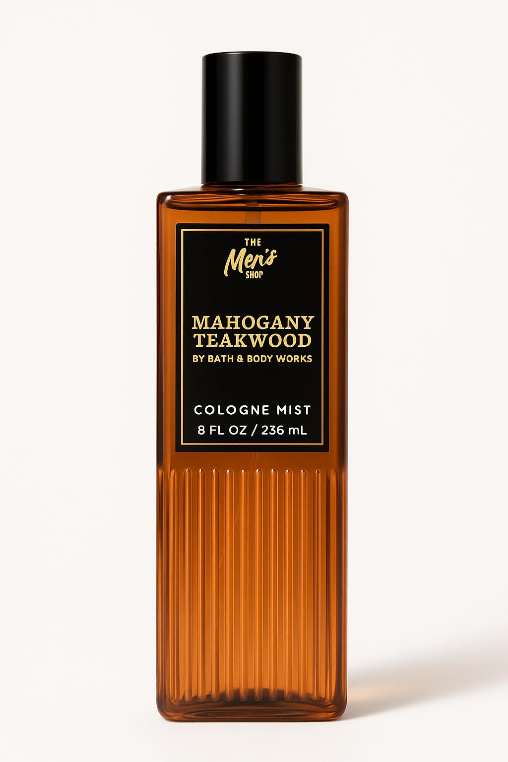 Bath & Body Works Mahogany Teakwood Cologne Mist bottle for a long-lasting woodsy scent.