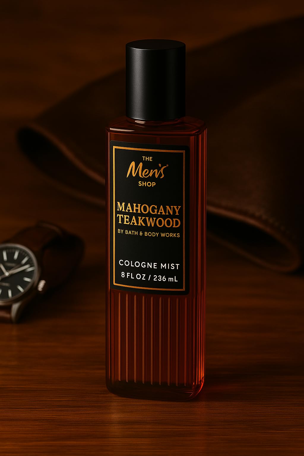 Bath & Body Works Mahogany Teakwood Cologne Mist spray for easy daily freshness.