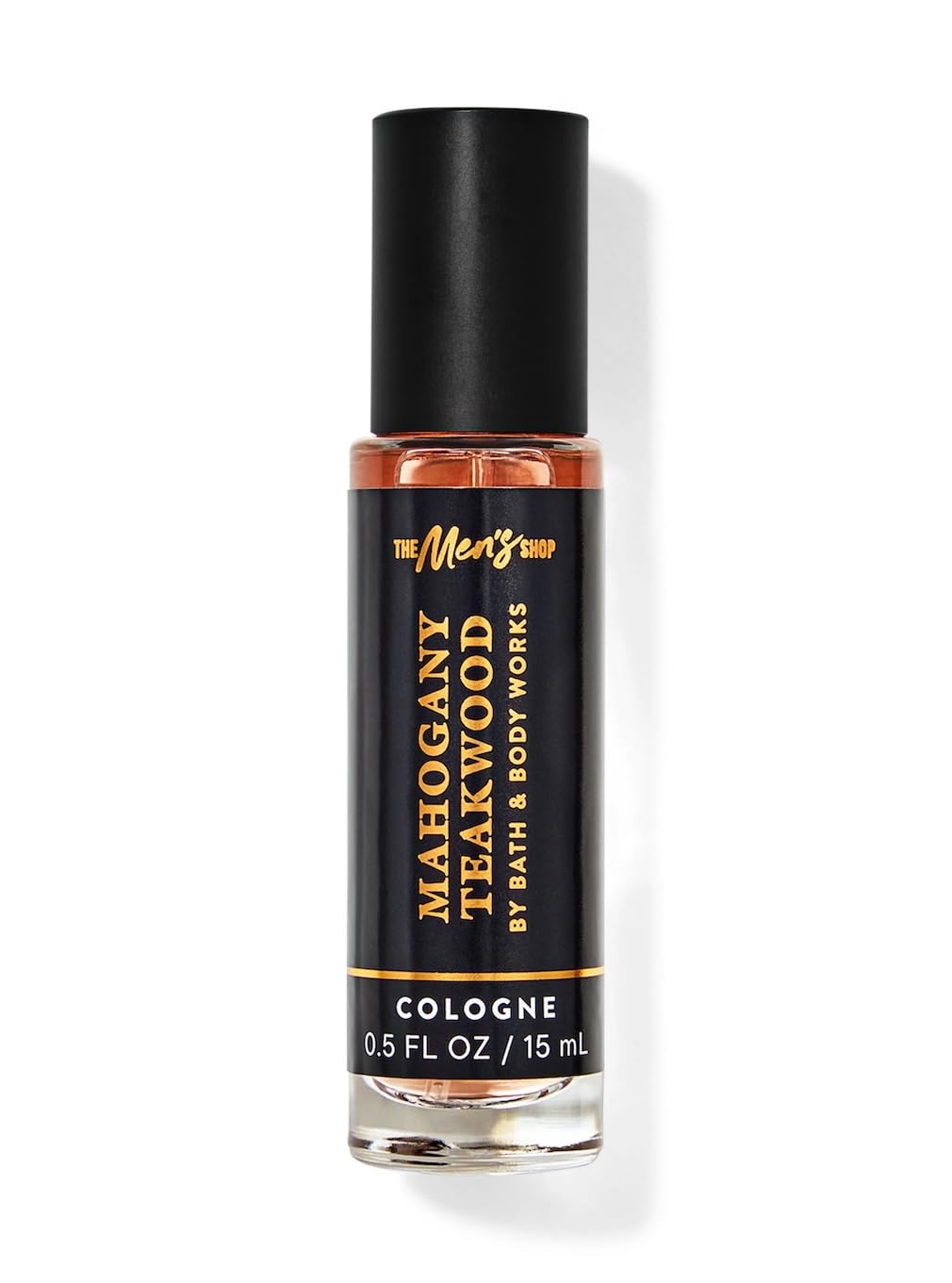 Bath & Body Works Mahogany Teakwood mini cologne bottle, ideal for travel and everyday fragrance touch-ups.