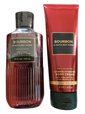 Bath & Body Works Men's Bourbon 3-in-1 wash bottle for all-in-one cleansing.