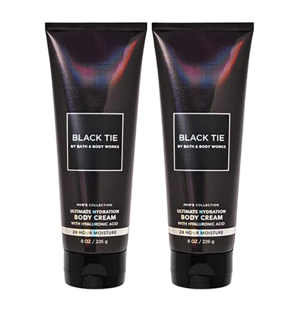 Bath & Body Works Ultra Shea Body Cream Black Tie 8 oz two-pack for hydrated, comfortable skin