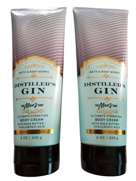 Bath & Body Works Men's Distiller's Gin Cream bottle ready for daily hydration.