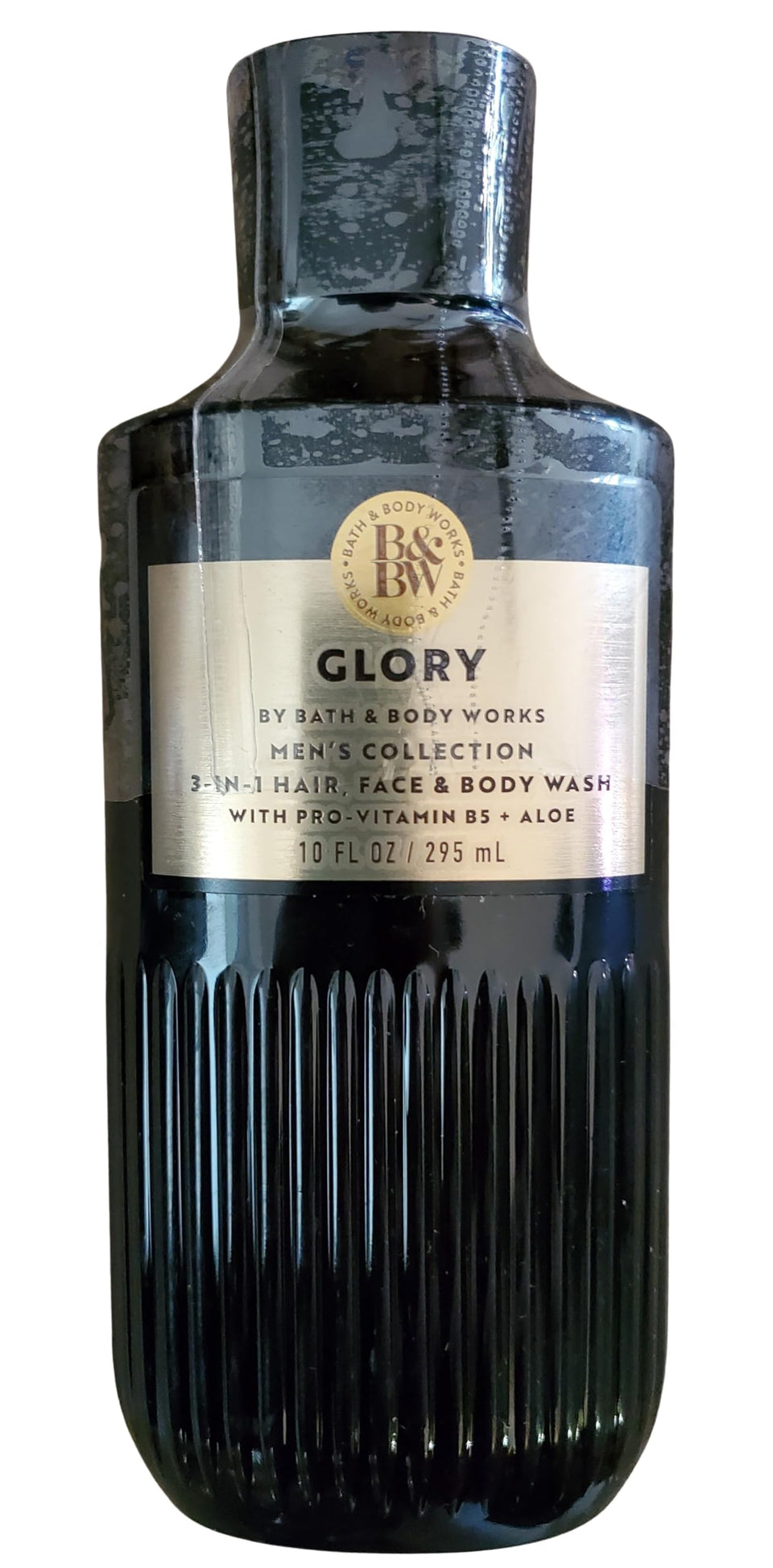 Bath and Body Works Men's Glory 3-in-1 bottle showing versatile wash for hair, face, body.