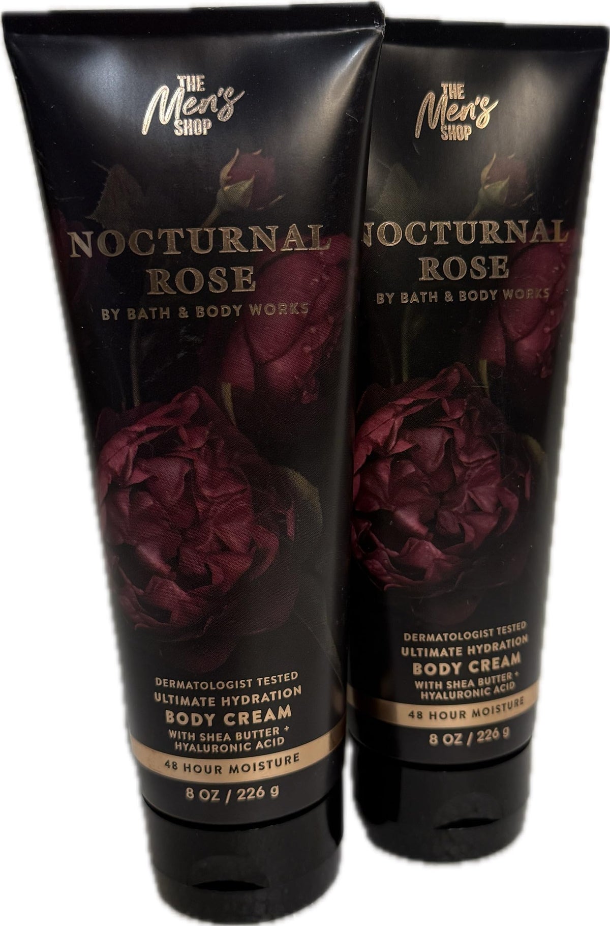 Bath & Body Works Men's Nocturnal Rose 2-pack front view with hydration