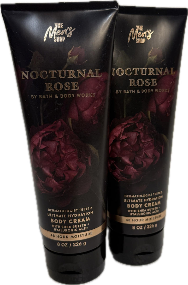 Bath & Body Works Men's Nocturnal Rose 2-pack front view with hydration