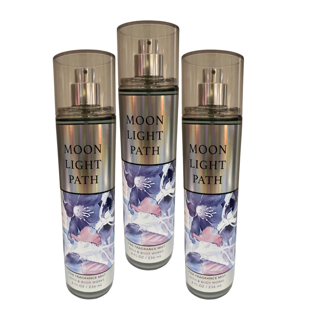 Bath & Body Works Moonlight Path mist bottle close-up for everyday floral fragrance