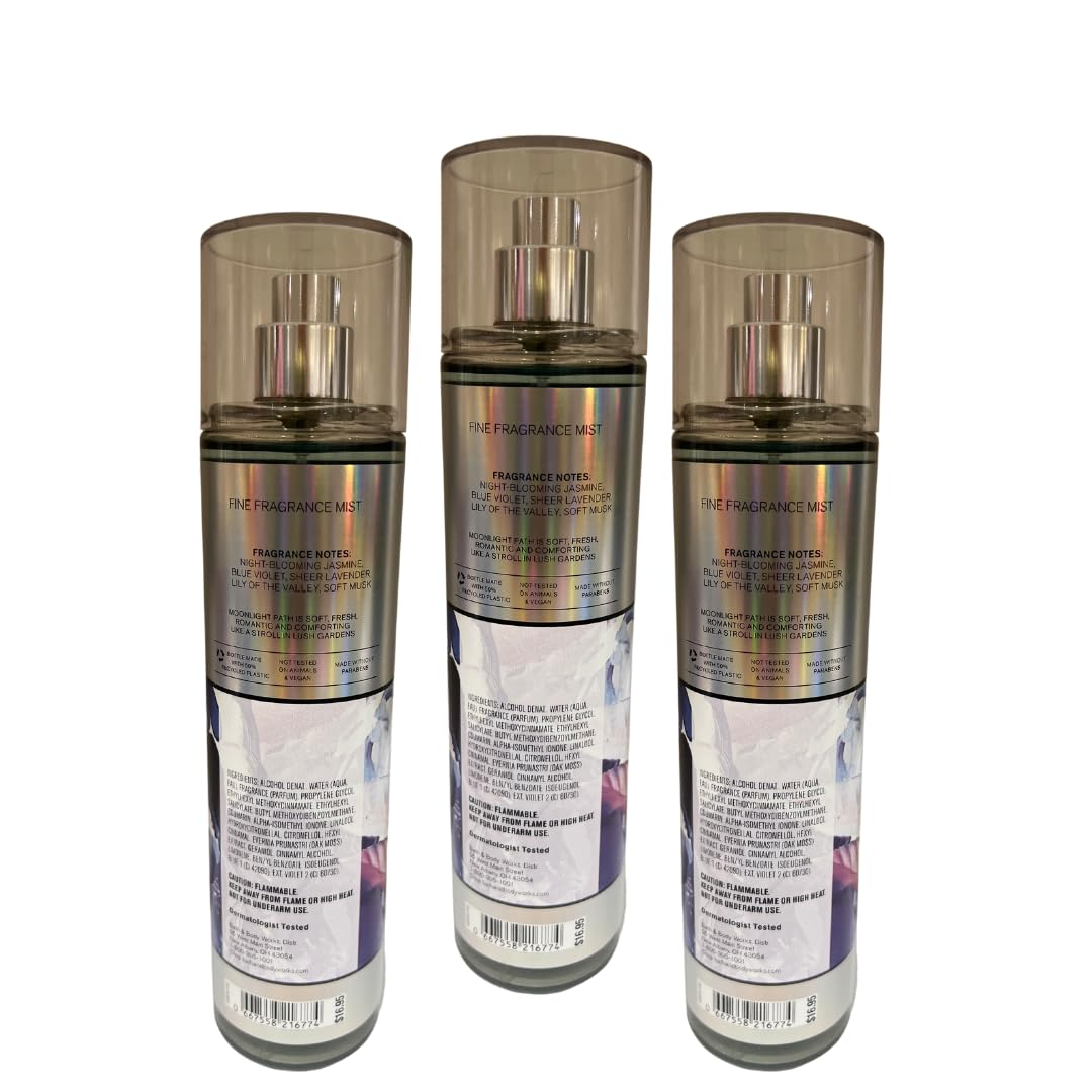 Moonlight Path mist spray action highlights quick, light application and soft scent