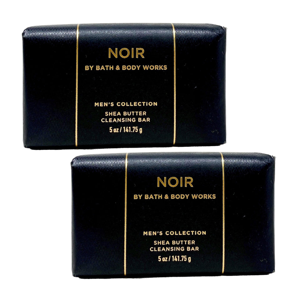 Bath & Body Works Noir cleansing bar pack, front view, ideal daily grooming cleanse