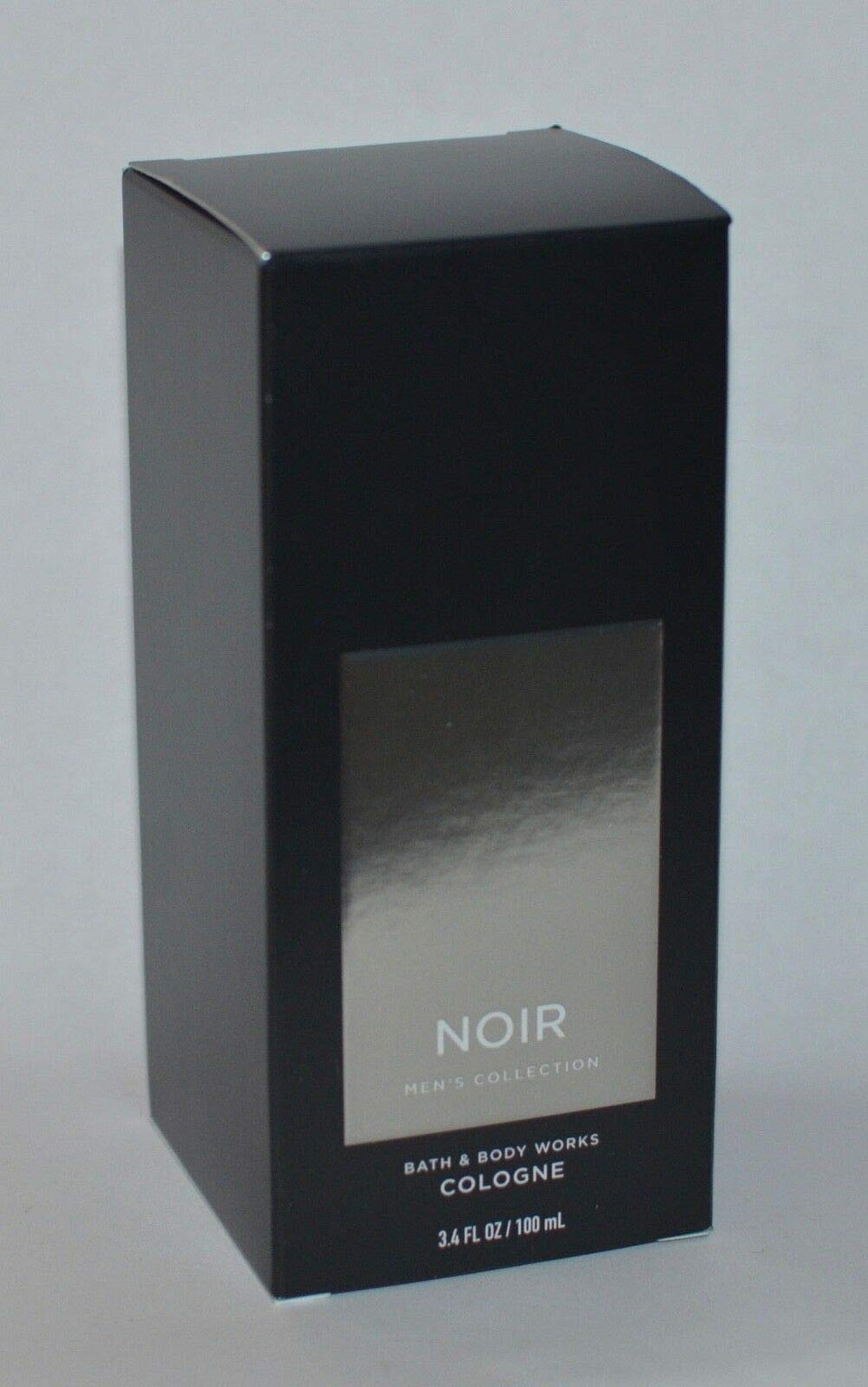Bath & Body Works Noir men's cologne bottle close-up, long-lasting fragrance for daily wear.