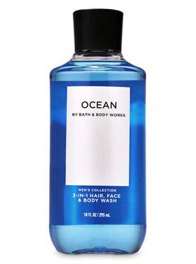 Bath and Body Works Ocean for Men shower gel with refreshing lather.