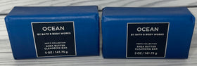 Bath & Body Works Ocean cleansing bar 2-pack packaging made from recycled materials
