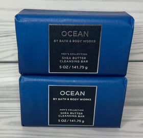 Ocean cleansing bar 2-pack in use with lather on skin by Bath & Body Works
