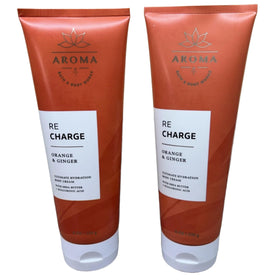 Gift set packaging shows two Orange Ginger tubes for daily hydration
